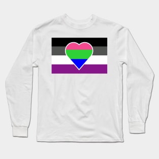 Polyromantic Asexual Flag Long Sleeve T-Shirt